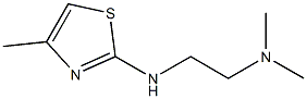 dimethyl({2-[(4-methyl-1,3-thiazol-2-yl)amino]ethyl})amine Struktur