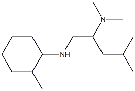 dimethyl({4-methyl-1-[(2-methylcyclohexyl)amino]pentan-2-yl})amine Struktur