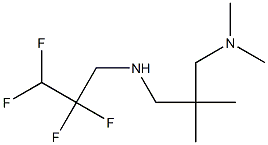 dimethyl(2-methyl-2-{[(2,2,3,3-tetrafluoropropyl)amino]methyl}propyl)amine Struktur