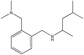 dimethyl[(2-{[(4-methylpentan-2-yl)amino]methyl}phenyl)methyl]amine Struktur