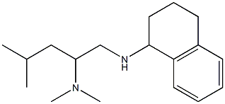 dimethyl[4-methyl-1-(1,2,3,4-tetrahydronaphthalen-1-ylamino)pentan-2-yl]amine Struktur