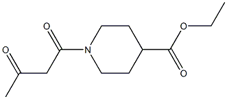 ethyl 1-(3-oxobutanoyl)piperidine-4-carboxylate Struktur