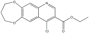 ethyl 10-chloro-2H,3H,4H-[1,4]dioxepino[2,3-g]quinoline-9-carboxylate Struktur