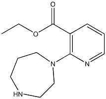 ethyl 2-(1,4-diazepan-1-yl)nicotinate Struktur