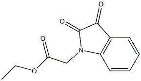 ethyl 2-(2,3-dioxo-2,3-dihydro-1H-indol-1-yl)acetate Struktur