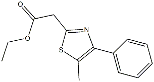 ethyl 2-(5-methyl-4-phenyl-1,3-thiazol-2-yl)acetate Struktur