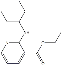 ethyl 2-(pentan-3-ylamino)pyridine-3-carboxylate Struktur