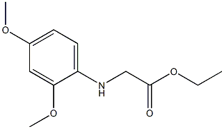 ethyl 2-[(2,4-dimethoxyphenyl)amino]acetate Struktur