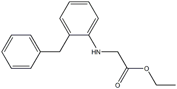 ethyl 2-[(2-benzylphenyl)amino]acetate Struktur