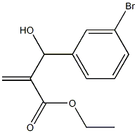 ethyl 2-[(3-bromophenyl)(hydroxy)methyl]prop-2-enoate Struktur