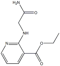 ethyl 2-[(carbamoylmethyl)amino]pyridine-3-carboxylate Struktur