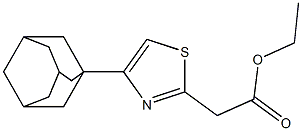 ethyl 2-[4-(adamantan-1-yl)-1,3-thiazol-2-yl]acetate Struktur