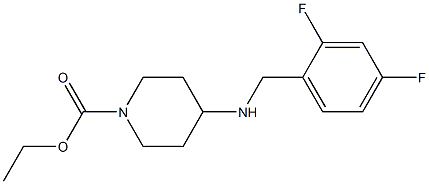 ethyl 4-{[(2,4-difluorophenyl)methyl]amino}piperidine-1-carboxylate Struktur