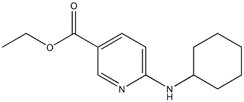 ethyl 6-(cyclohexylamino)pyridine-3-carboxylate Struktur