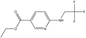 ethyl 6-[(2,2,2-trifluoroethyl)amino]pyridine-3-carboxylate Struktur