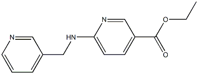 ethyl 6-[(pyridin-3-ylmethyl)amino]pyridine-3-carboxylate Struktur