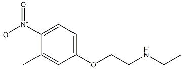 ethyl[2-(3-methyl-4-nitrophenoxy)ethyl]amine Struktur