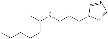 heptan-2-yl[3-(1H-imidazol-1-yl)propyl]amine Struktur