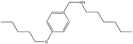 hexyl({[4-(pentyloxy)phenyl]methyl})amine Struktur