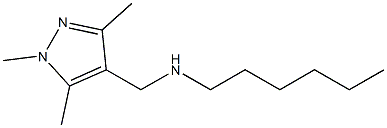 hexyl[(1,3,5-trimethyl-1H-pyrazol-4-yl)methyl]amine Struktur