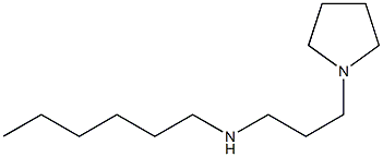 hexyl[3-(pyrrolidin-1-yl)propyl]amine Struktur