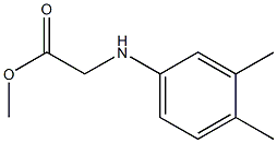 methyl 2-[(3,4-dimethylphenyl)amino]acetate Struktur