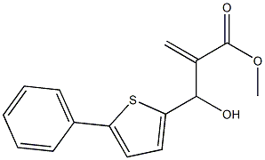 methyl 2-[hydroxy(5-phenylthiophen-2-yl)methyl]prop-2-enoate Struktur