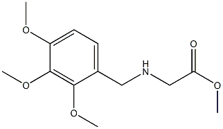 methyl 2-{[(2,3,4-trimethoxyphenyl)methyl]amino}acetate Struktur