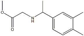 methyl 2-{[1-(3,4-dimethylphenyl)ethyl]amino}acetate Struktur