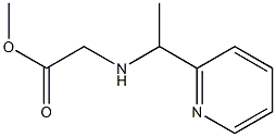 methyl 2-{[1-(pyridin-2-yl)ethyl]amino}acetate Struktur