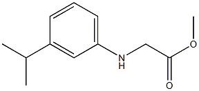 methyl 2-{[3-(propan-2-yl)phenyl]amino}acetate Struktur