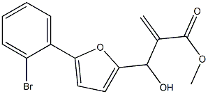 methyl 2-{[5-(2-bromophenyl)furan-2-yl](hydroxy)methyl}prop-2-enoate Struktur