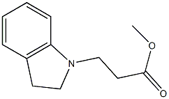 methyl 3-(2,3-dihydro-1H-indol-1-yl)propanoate Struktur