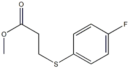 methyl 3-[(4-fluorophenyl)sulfanyl]propanoate Struktur