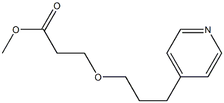 methyl 3-[3-(pyridin-4-yl)propoxy]propanoate Struktur