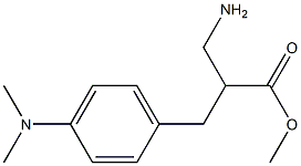 methyl 3-amino-2-{[4-(dimethylamino)phenyl]methyl}propanoate Struktur