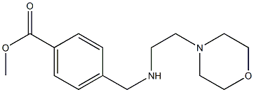 methyl 4-({[2-(morpholin-4-yl)ethyl]amino}methyl)benzoate Struktur