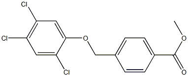 methyl 4-(2,4,5-trichlorophenoxymethyl)benzoate Struktur