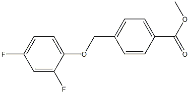 methyl 4-(2,4-difluorophenoxymethyl)benzoate Struktur