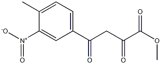 methyl 4-(4-methyl-3-nitrophenyl)-2,4-dioxobutanoate Struktur