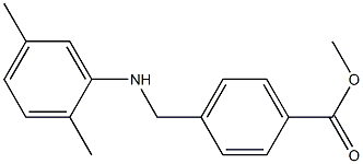 methyl 4-{[(2,5-dimethylphenyl)amino]methyl}benzoate Struktur