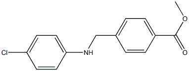 methyl 4-{[(4-chlorophenyl)amino]methyl}benzoate Struktur