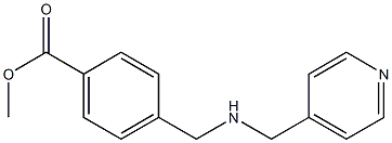 methyl 4-{[(pyridin-4-ylmethyl)amino]methyl}benzoate Struktur