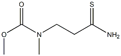 methyl N-(2-carbamothioylethyl)-N-methylcarbamate Struktur