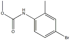 methyl N-(4-bromo-2-methylphenyl)carbamate Struktur