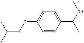 methyl({1-[4-(2-methylpropoxy)phenyl]ethyl})amine Struktur