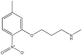 methyl[3-(5-methyl-2-nitrophenoxy)propyl]amine Struktur