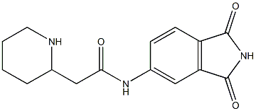 N-(1,3-dioxo-2,3-dihydro-1H-isoindol-5-yl)-2-(piperidin-2-yl)acetamide Struktur