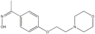 N-(1-{4-[2-(morpholin-4-yl)ethoxy]phenyl}ethylidene)hydroxylamine Struktur