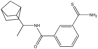 N-(1-{bicyclo[2.2.1]heptan-2-yl}ethyl)-3-carbamothioylbenzamide Struktur